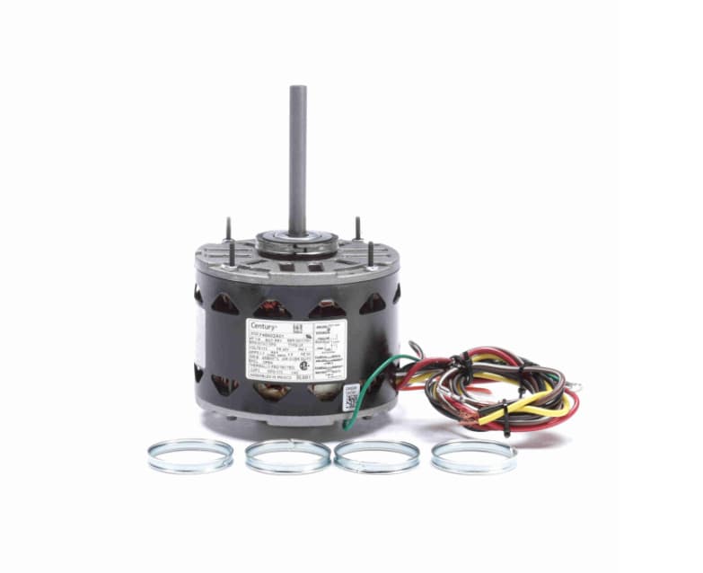 Century DL001 Fan and Blower Motor, 1/4 HP, 1 Ph, 60 Hz, 115 V, 1075 RPM
