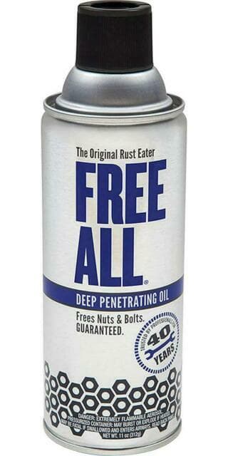 Free All Rust Eater Deep Penetrating Oil, 11 oz Aerosol 6 PACK