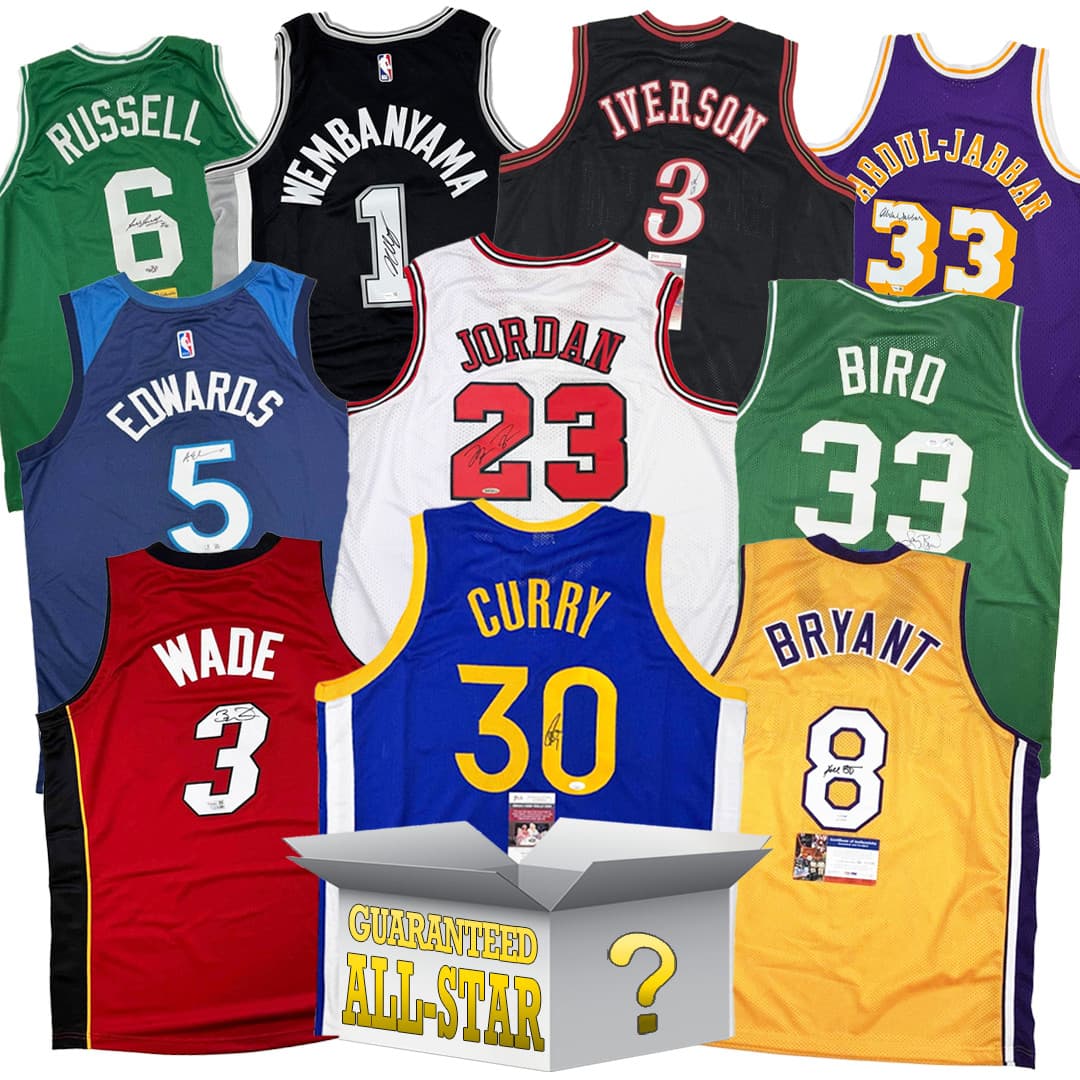 All-Star Autographed/Signed Basketball Jersey Mystery Box with PSA JSA BAS COA