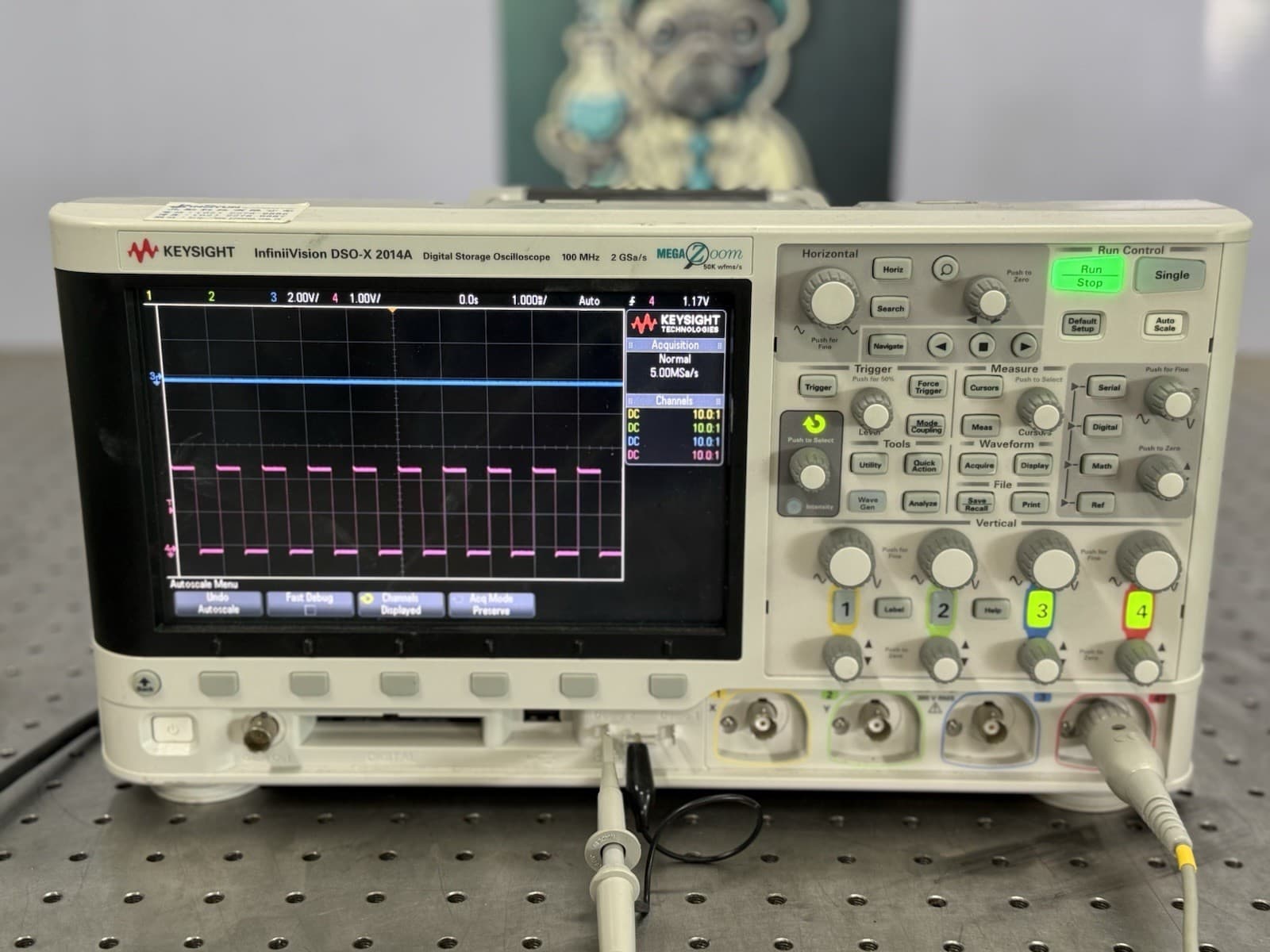 Keysight DSOX2014A 100MHz 4-Ch Oscilloscope – Tested, Screen Mark, No Probes
