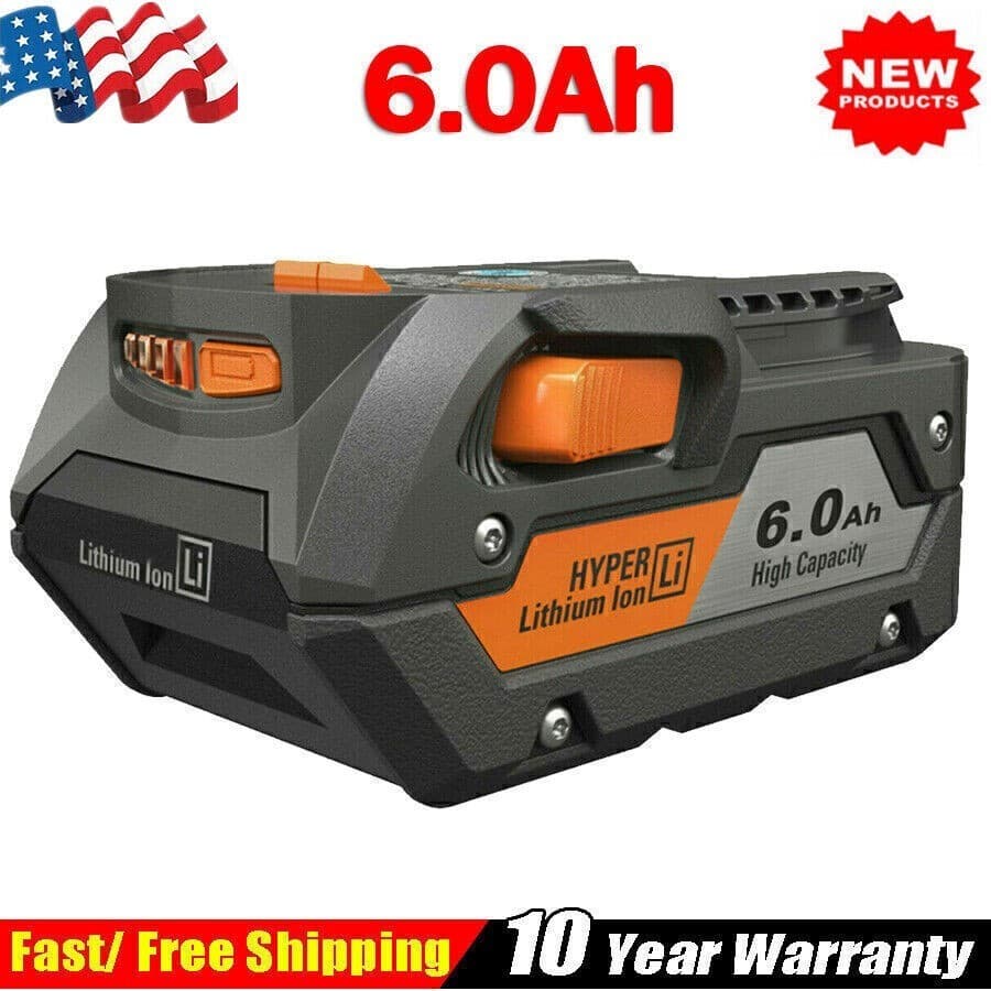NEW PACK For Ridgid 18V R840085 8.0Ah 6.0Ah Lithium Battery Rigid 18Volt R840087