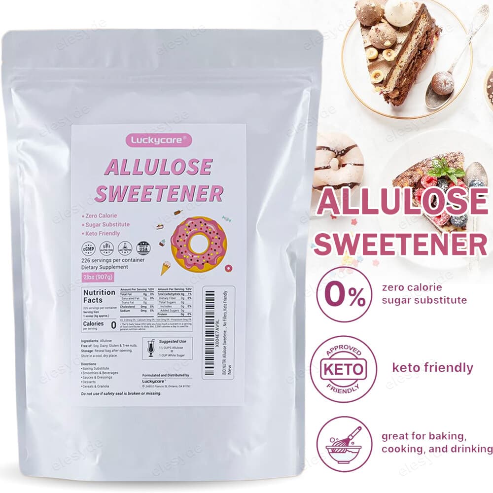 Allulose Sweetener (2lb) - KETO Sugar, Natural Zero Calorie Sugar Alternative