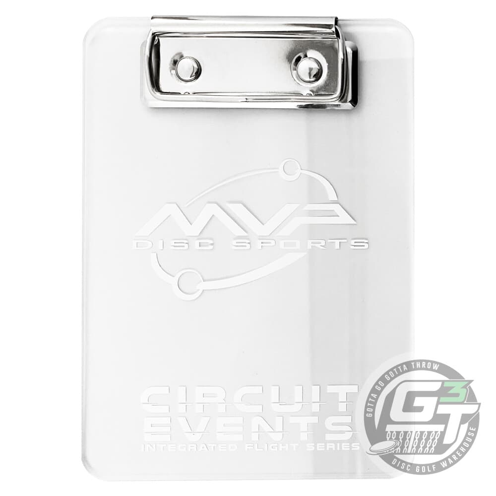MVP Disc Sports CIRCUIT EVENTS Disc Golf Scorecard Clipboard - CLEAR