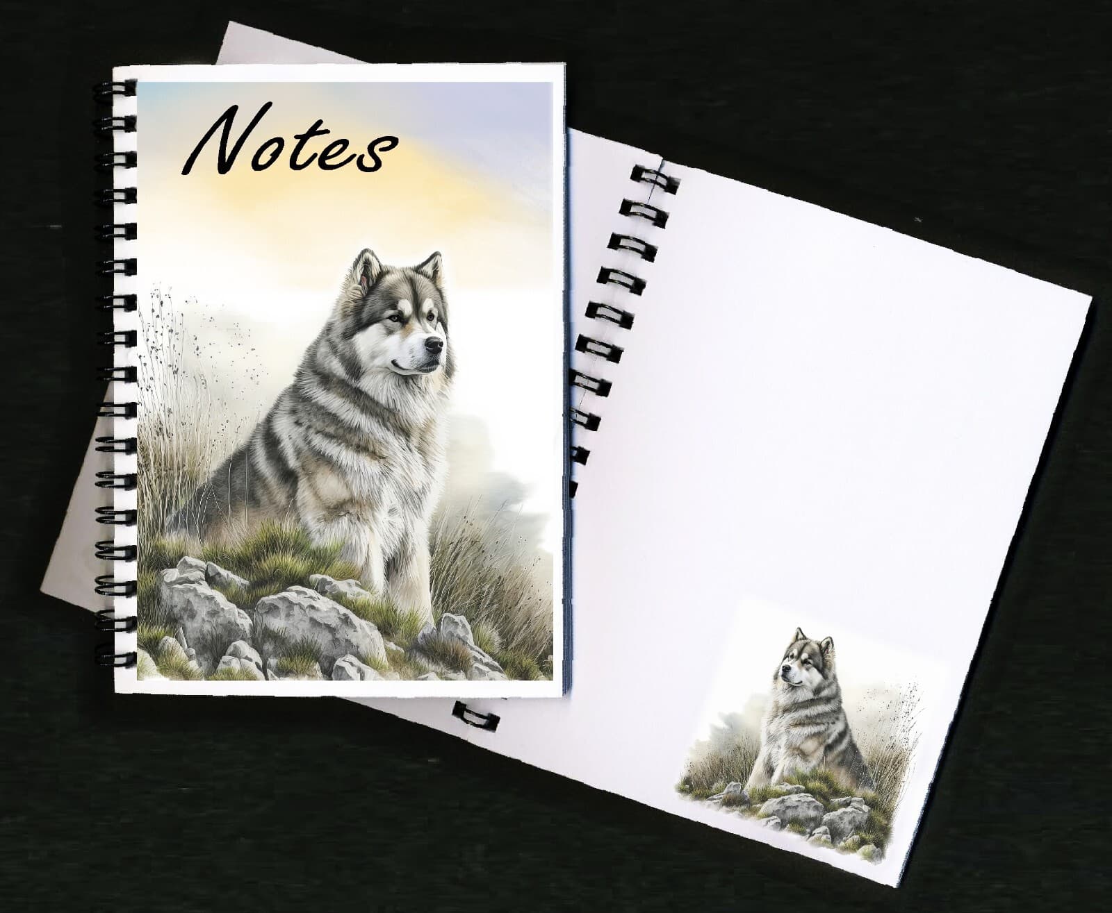 Alaskan Malamute Notebook/Notepad with small image on every page - By Starprint