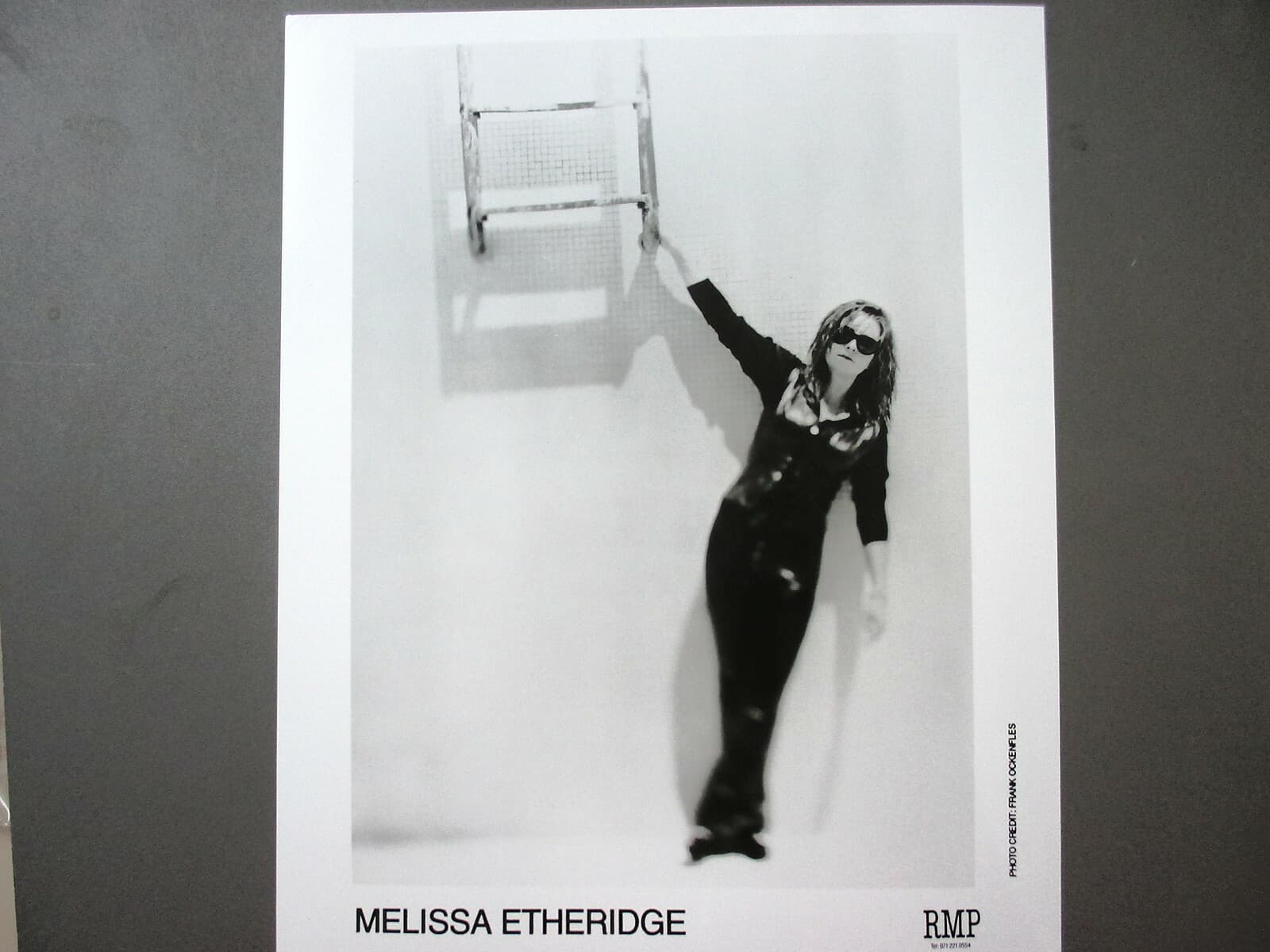 Melissa Etheridge promo photo 8 X 10 glossy black & white Ladder ORIGINAL !
