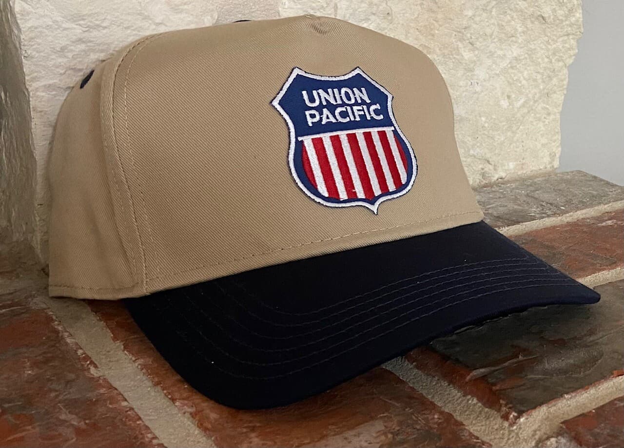 Cap / Hat (khaki with blue bill)-Union Pacific Railroad (UP) - #12061 - NEW
