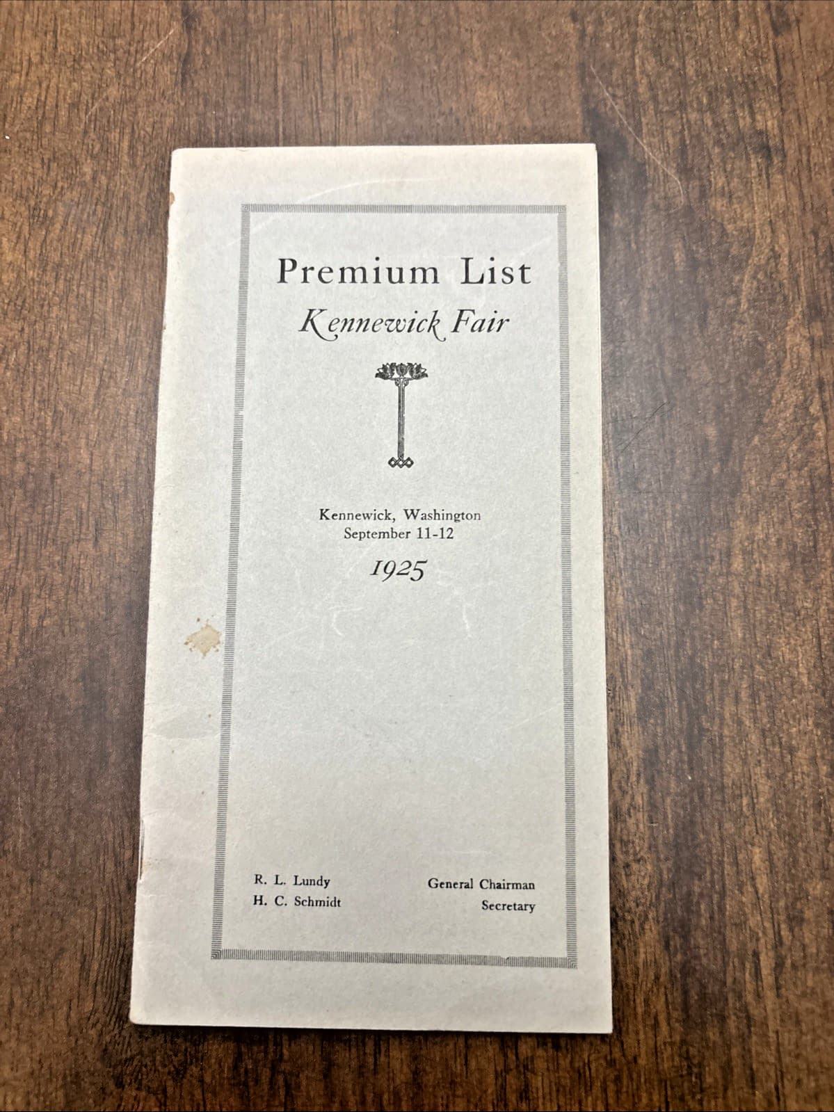 1925 Premium List Kennewick Fair Washington Advertisements Livestock Food 34 Pgs