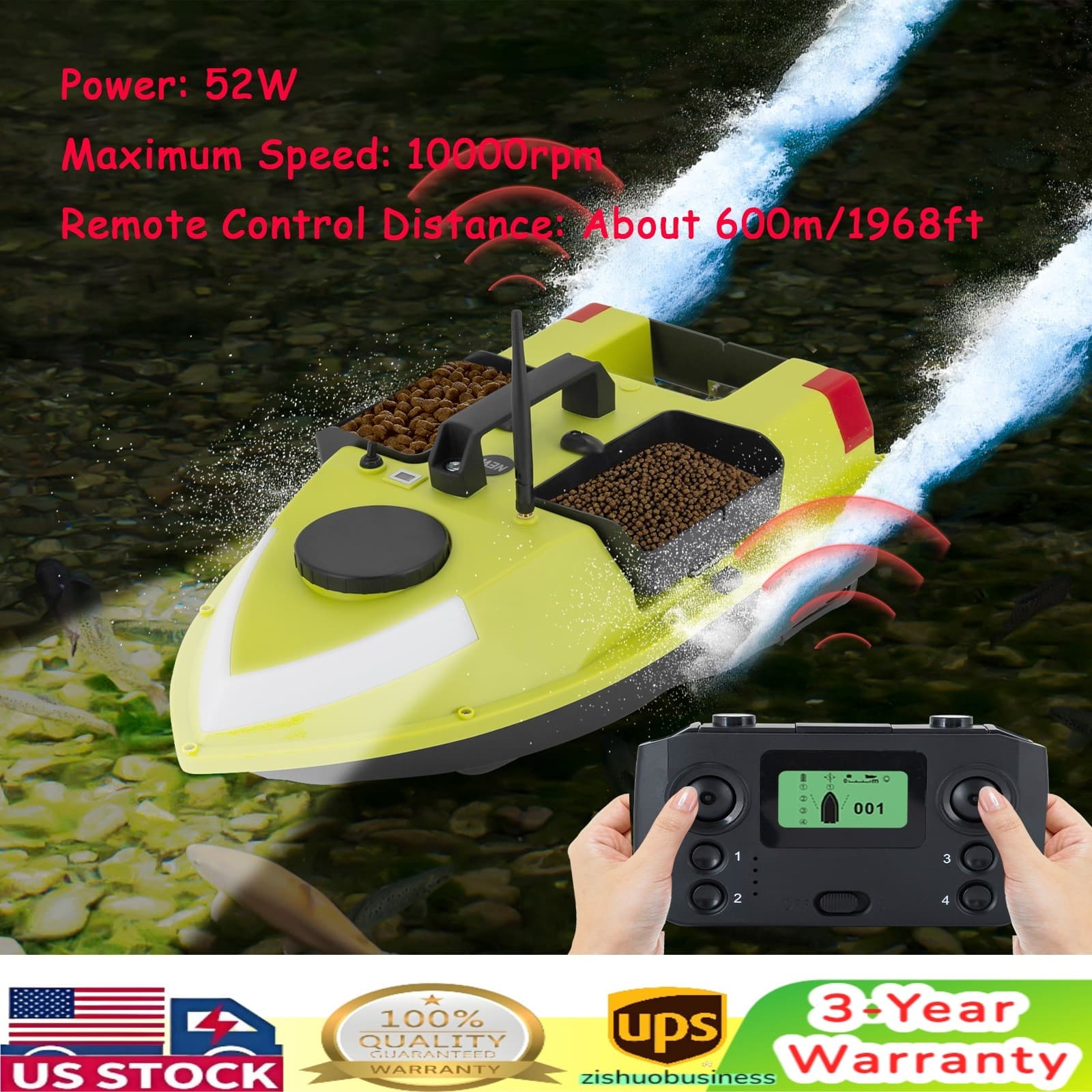 Remote Control Led Fishing Bait Boat Fishing Boat Bait Boat For Surf Fishing
