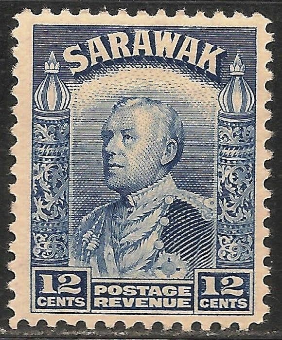Sarawak #121 (A19) VF MVLH - 1934 12c Sir Charles Vyner Brooke - Raja