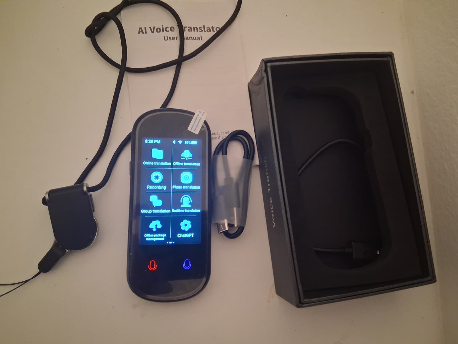 139 Language Translator Device Smart Two-Way Instant Ai Voice Photo Translation