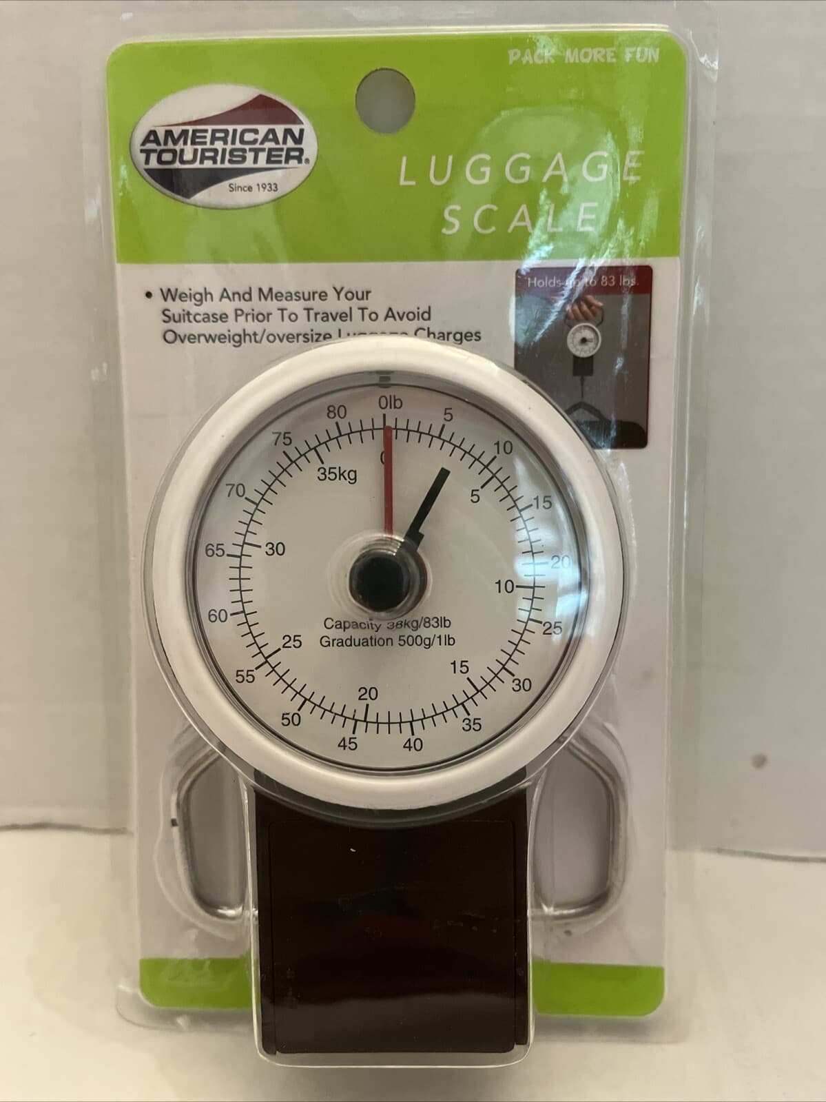 NEW American Tourister Luggage Scale Portable Compact Size Manual Travel Scale