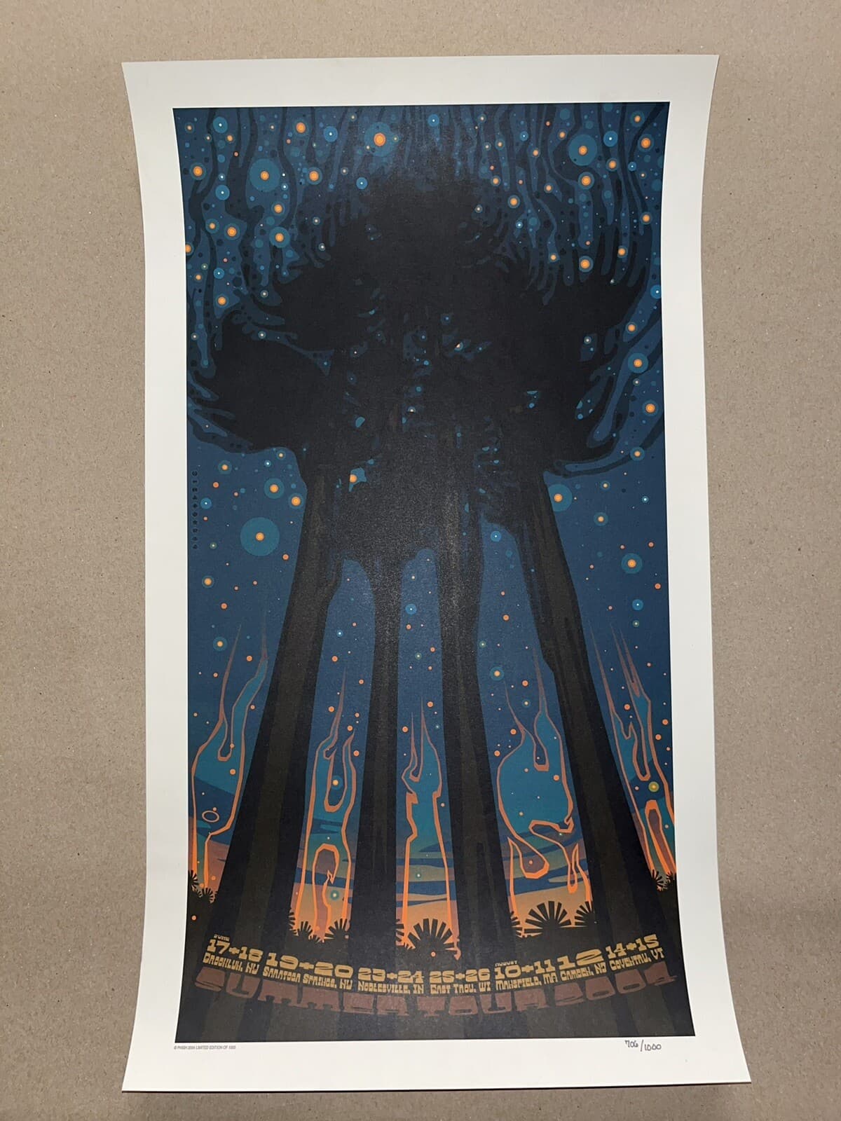 Phish Poster 2004 Summer Tour Scott Campbell Spac Deer Creek Alpine Valley