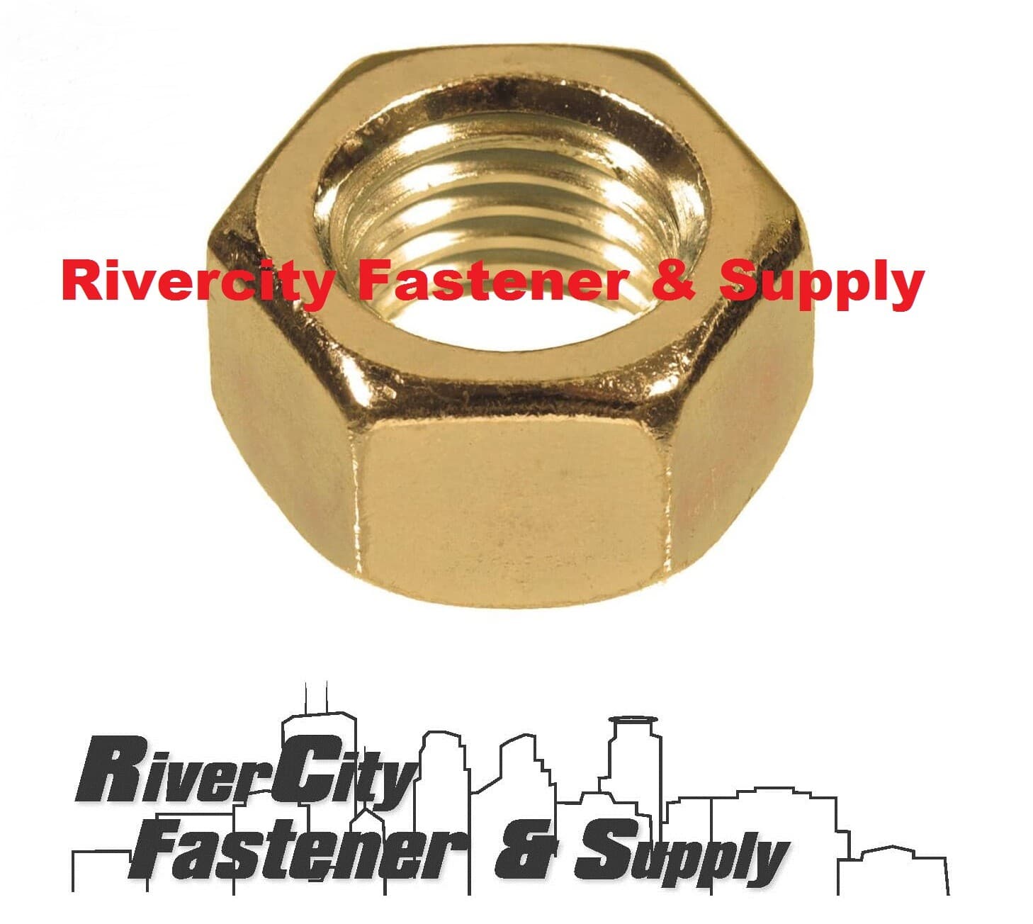 (2) 1/4-20 Brass Hex Nut 1/4 x 20 Nuts 1/4x20 Coarse Thread