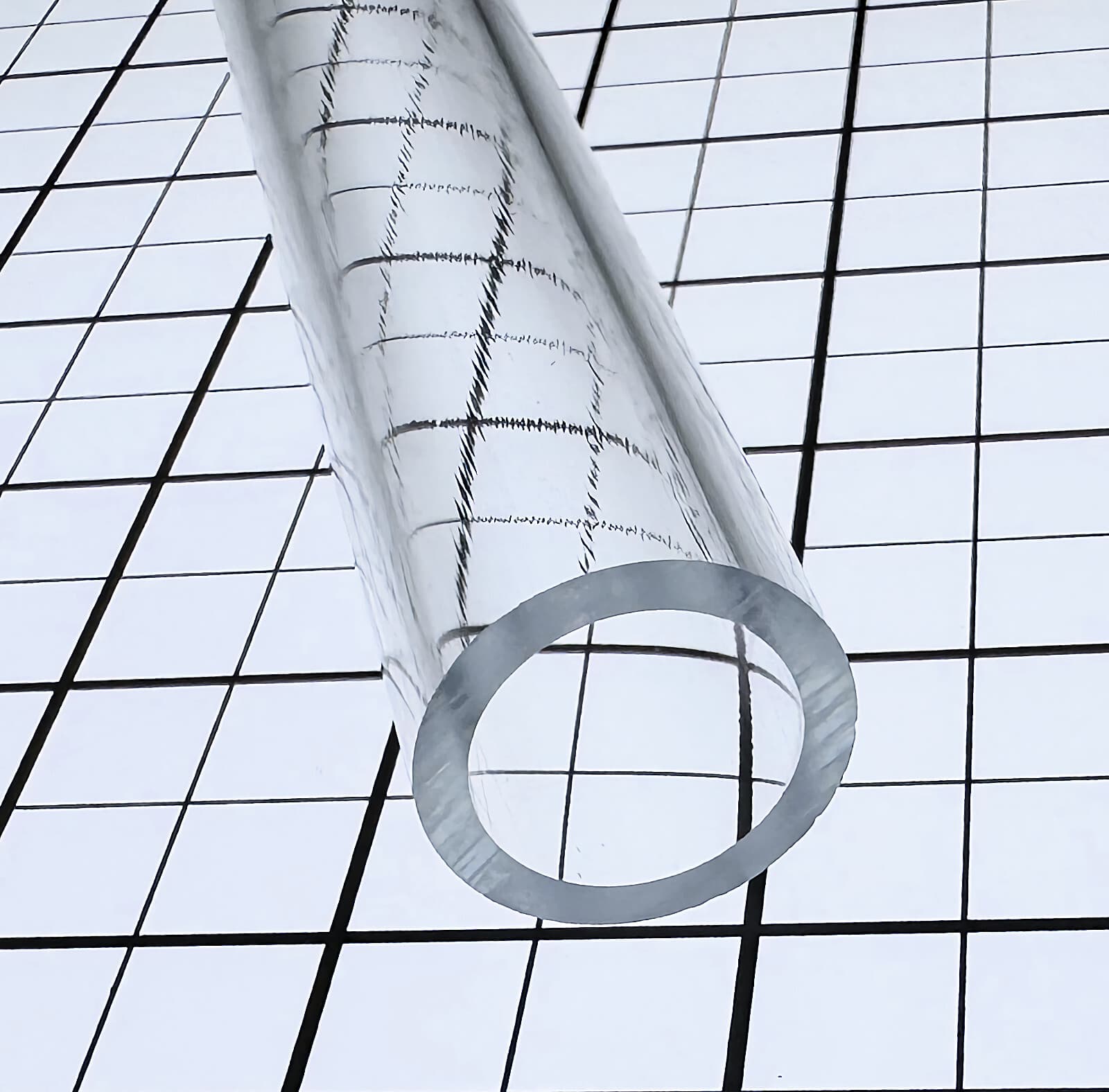 1Pc 1” OD x 3/4" ID DIAMETER 18” INCH LONG CLEAR ACRYLIC PLEXIGLASS LUCITE TUBE