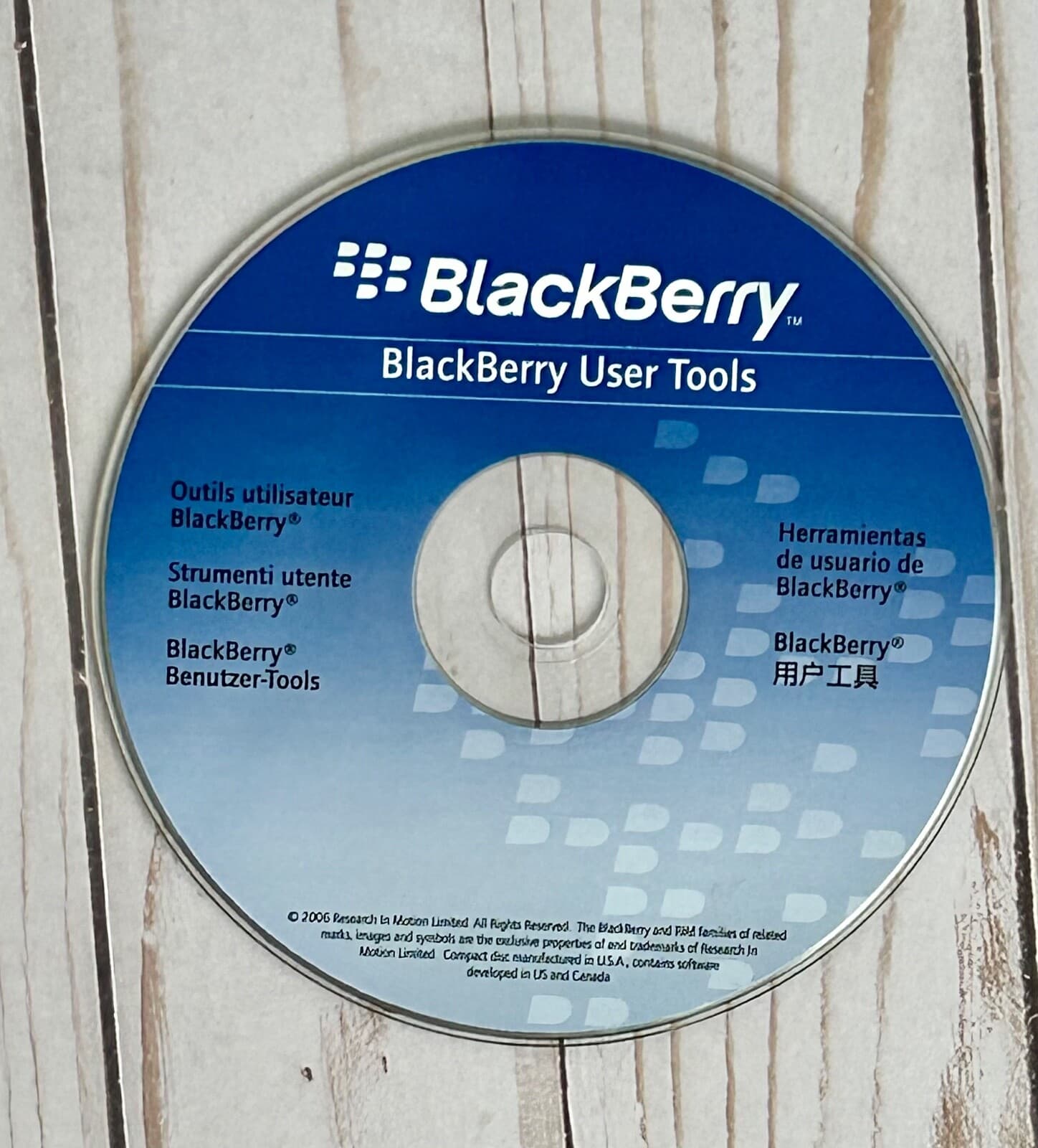 Vintage Blackberry User Tools Software Windows Computer PC CD-ROM 2006 Disc