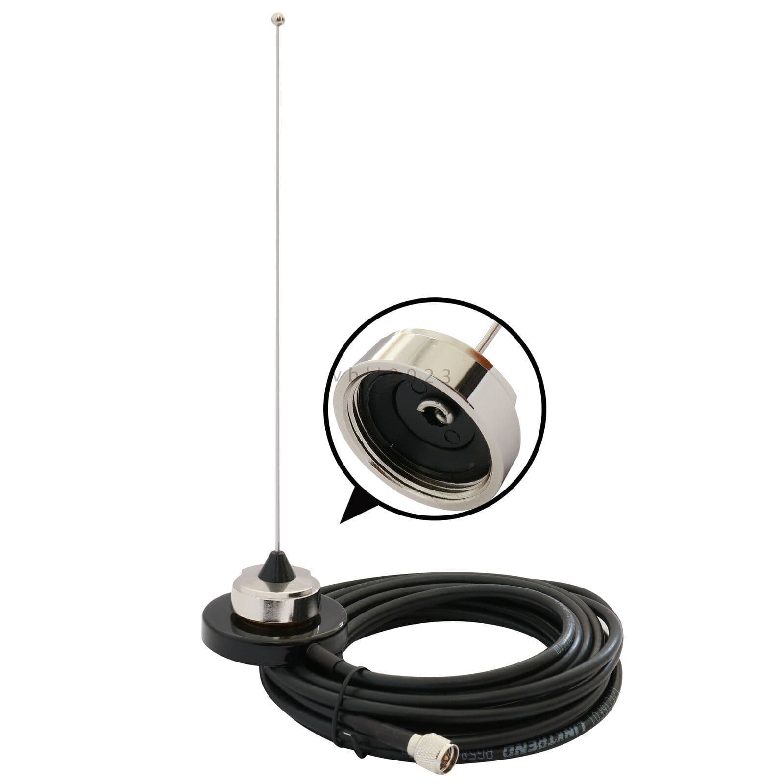 VHF 155-174 Antenna Magnetic Mount Antenna Set With RG-58 Cable For Mobile Radio