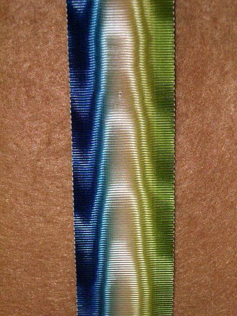 12" of Authentic Period SILK issue WW2 Atlantic Star Medal Ribbon