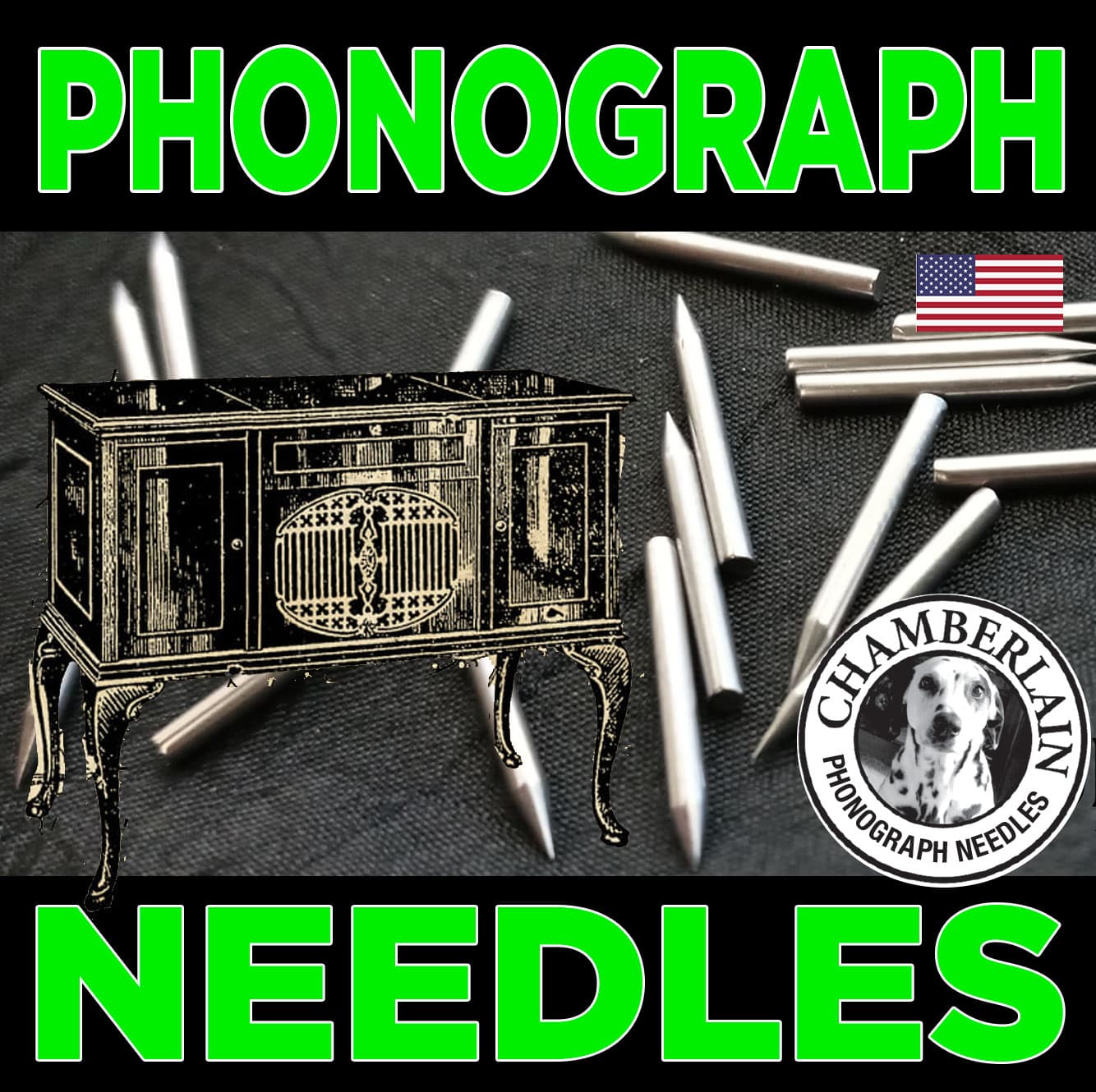 300 MIXED NEEDLES - LOUD+MEDIUM+SOFT Tones for Gramophone Phonograph Records