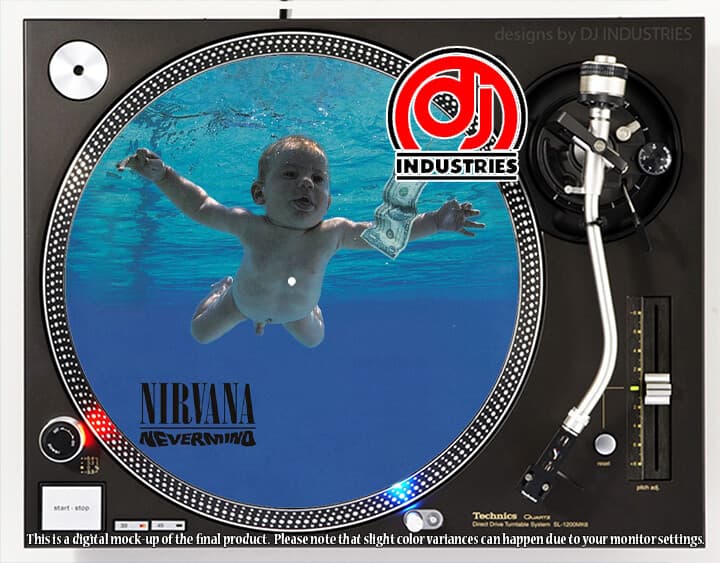 Nirvana Nevermind - 7"-12" DJ slipmat for LP turntable record