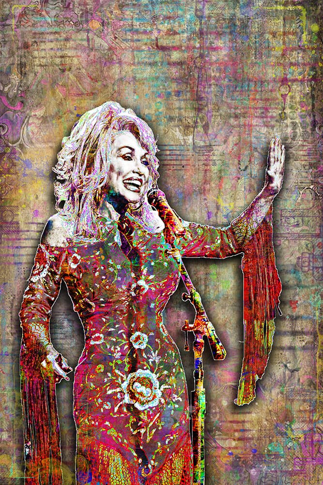 DOLLY PARTON 8x10in Poster 2, DOLLY PARTON Country Print 8x10in Free Shipping