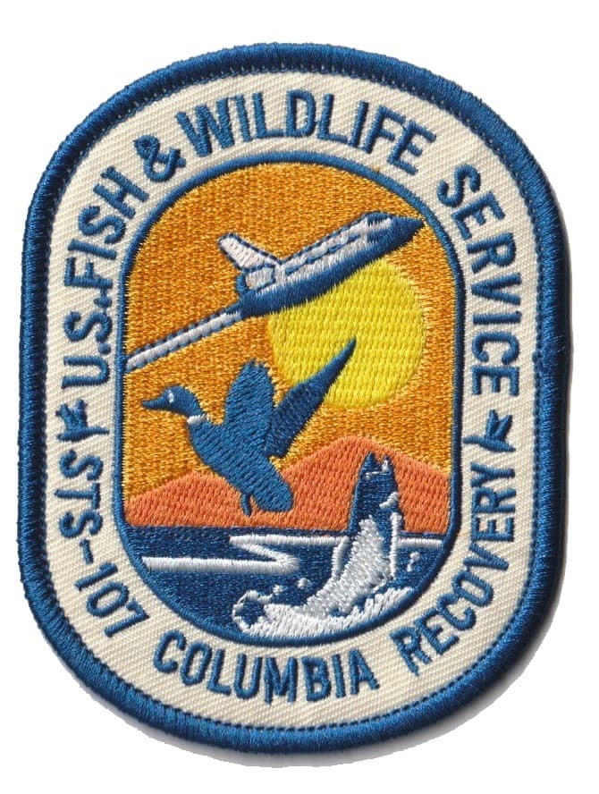 STS-107 NASA space shuttle Columbia US Fish & Wildlife Service recovery patch