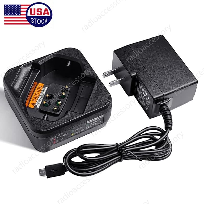PMPN4469 Battery Charger for Motorola DTR600 DTR700 DTR720 Radio PMNN4578A BT110