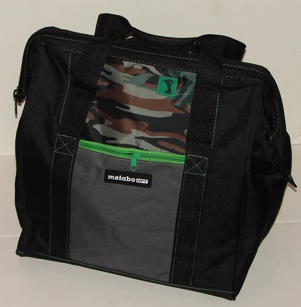 Metabo 372294M HPT 14X11X14" Inside dims Contractor Canvas Tool Bag - Black/Camo