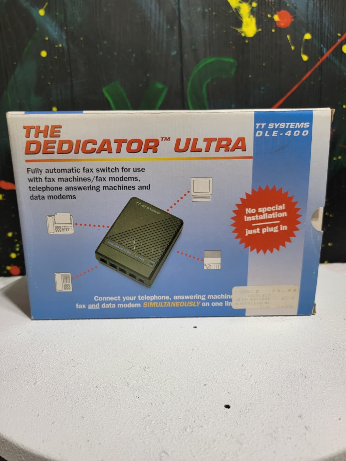 Automatic Fax Machine Switch, TT Systems DLE-400 Dedicator Ultra, NEW