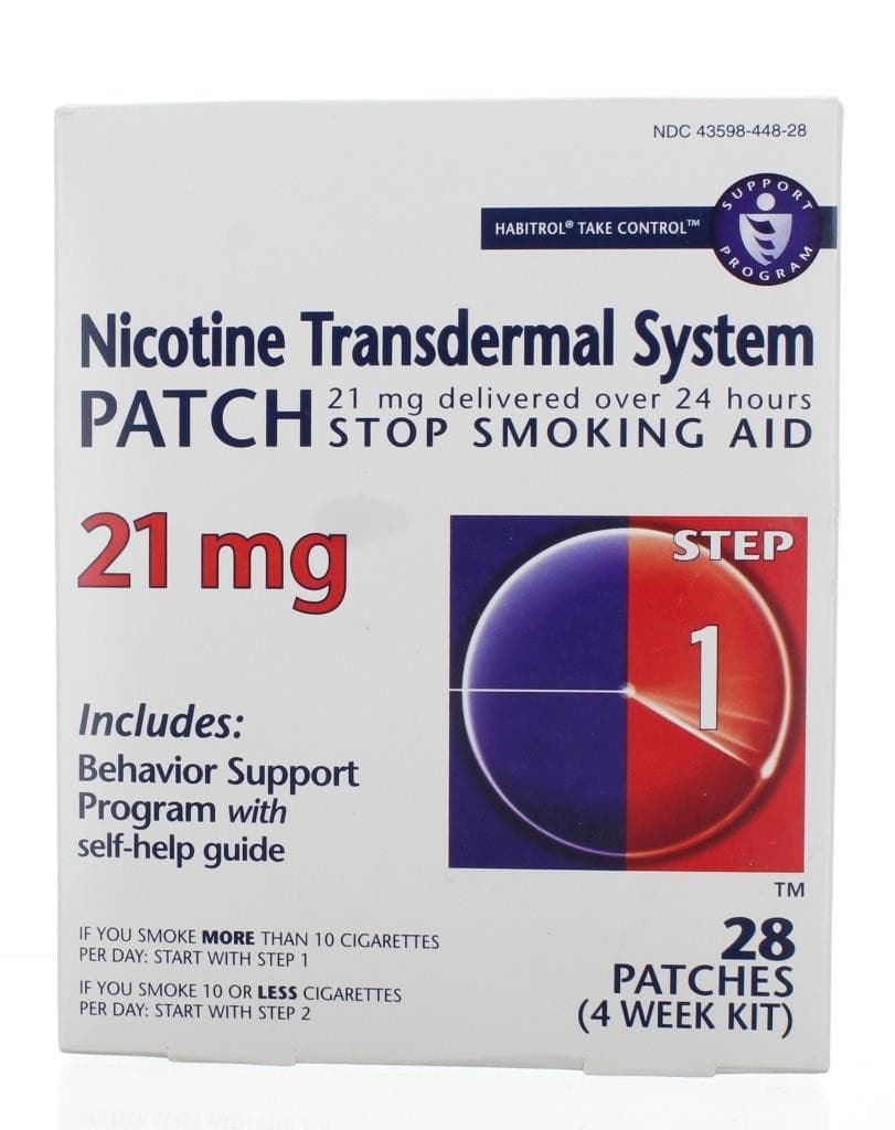 Habitrol® Nicotine-Patch Transdermal System 21 mg 28 PATCHES Step1 Exp 03/2027