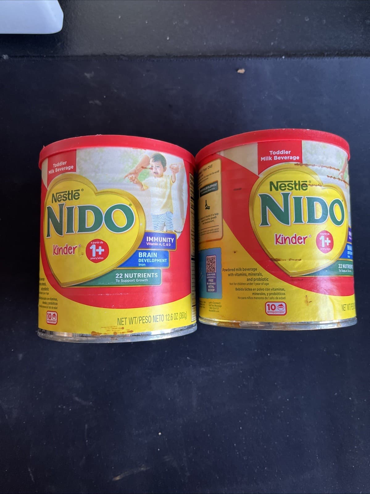 2pk Nestle Nido Kinder 1 Plus Toddler Powdered Milk Beverage 75.6oz Kid Shake