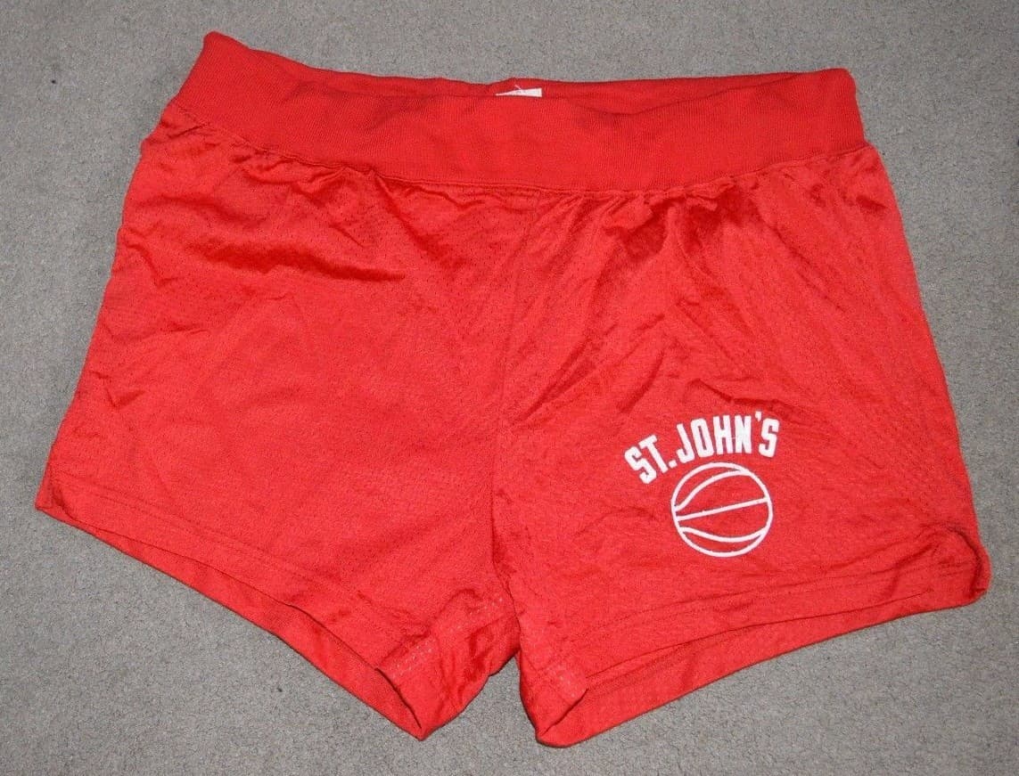 Vtg St John's Redmen Champion Basketball Short Shorts Team Issued Game Worn ?
