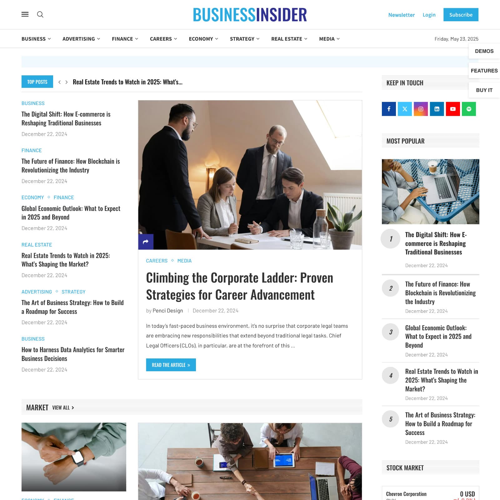 Business Blog Website Design with Free VPS Web Hosting and Installation