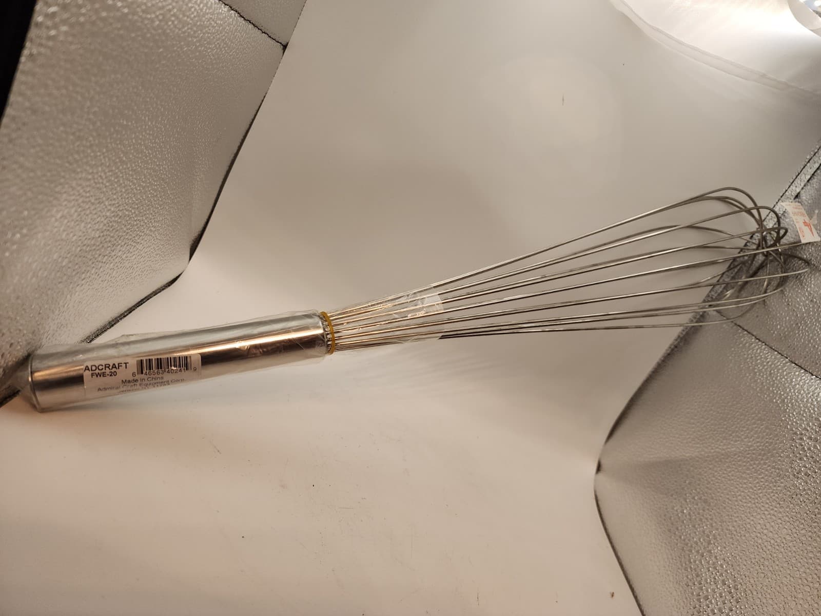 Adcraft FWE-20, 20in French Whip, sturdy 18-8 stainless steel,