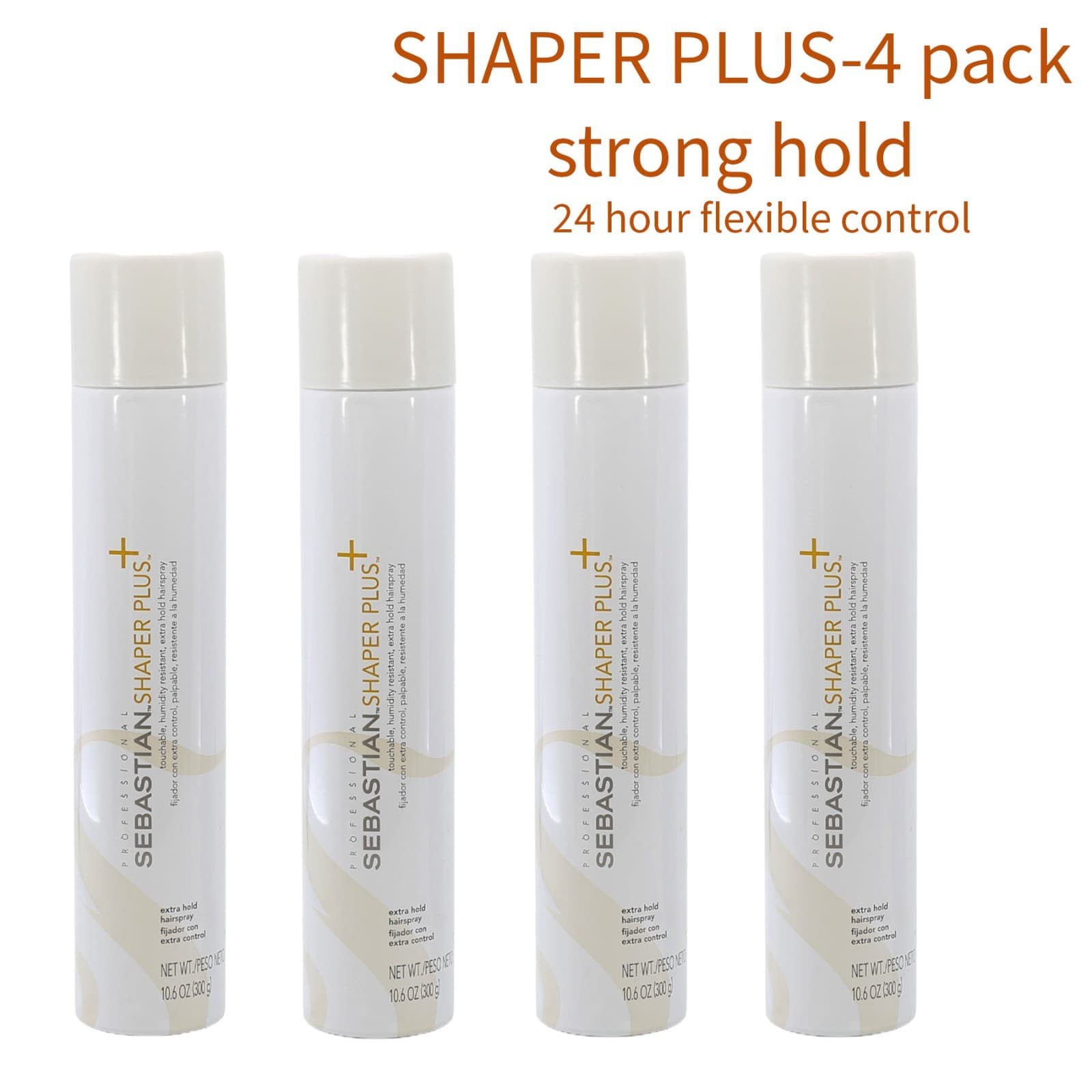 Sebastian Shaper Plus Extra Hold Hairspray 10.6 Oz (4 pack)