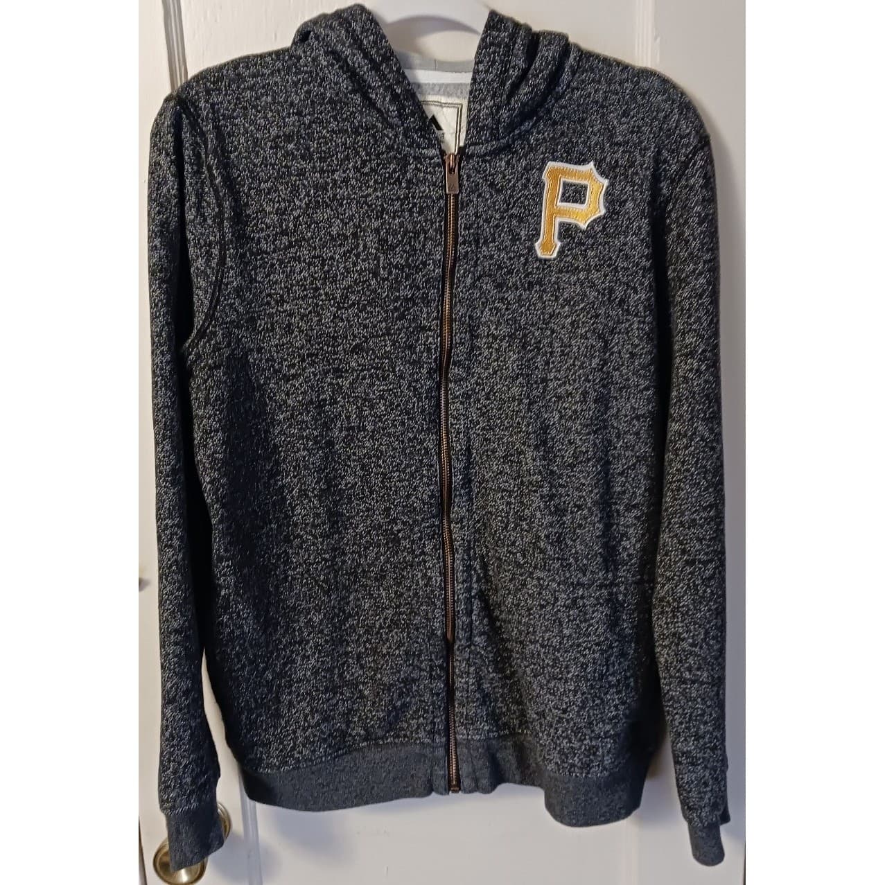 Majestic Pittsburgh Pirates MLB Youth Full Zip Hoodie, Size XL/Women's S/M