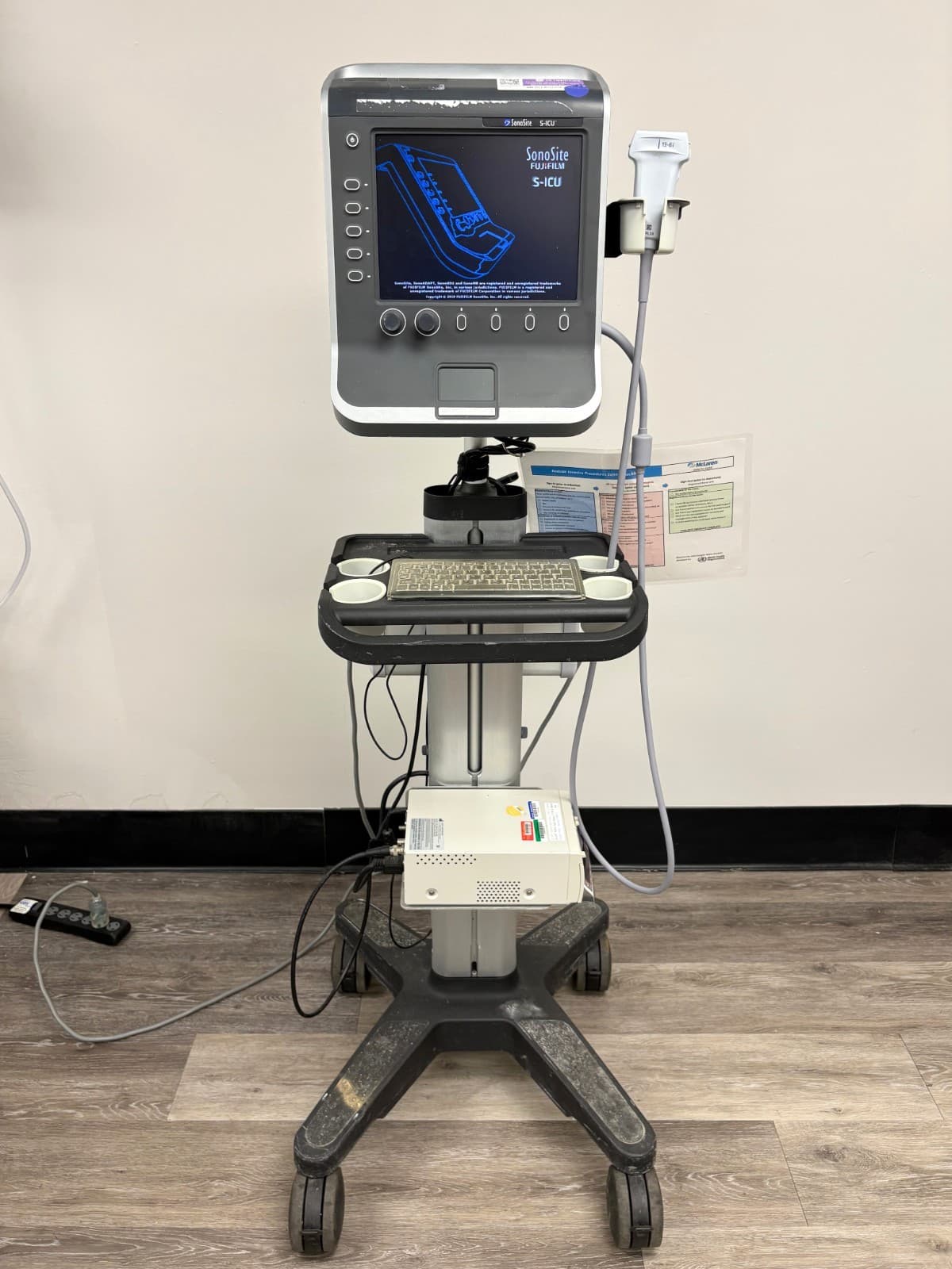 Sonosite S-ICU Ultrasound System w/ Stand and Ultrasound Accessories