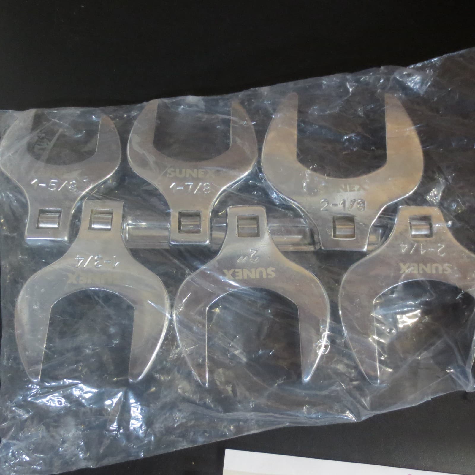 SUNEX TOOLS 9722A 6 PC 1/2" DR. JUMBO CROWFOOT SET CRV