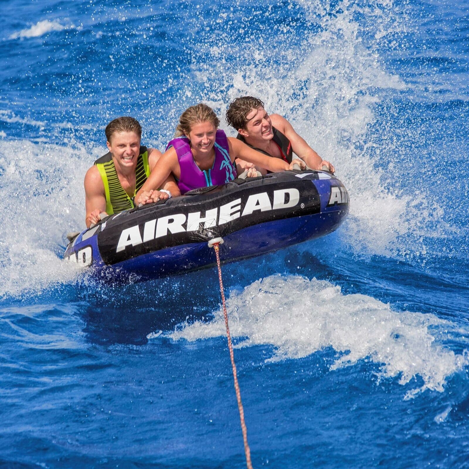 Airhead Super Slice Inflatable Triple (3) Rider Towable Tube Water Raft NEW!