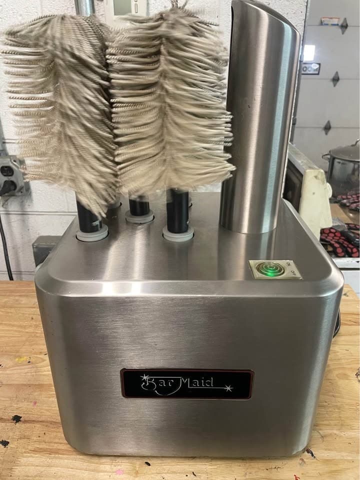 Barmaid glassware polisher and dryer 5 brushed