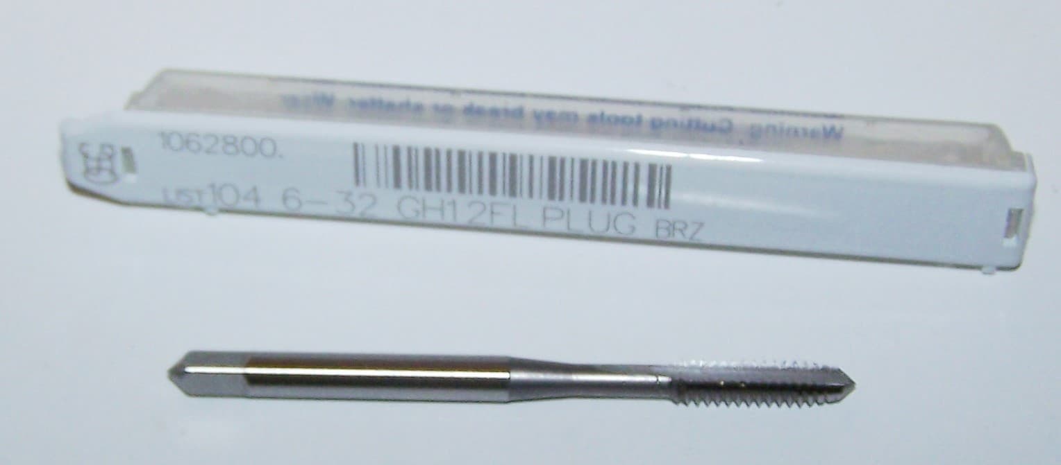 6-32 OSG GENERAL PURPOSE HAND TAP PLUG GH1 2 FLUTE 1062800