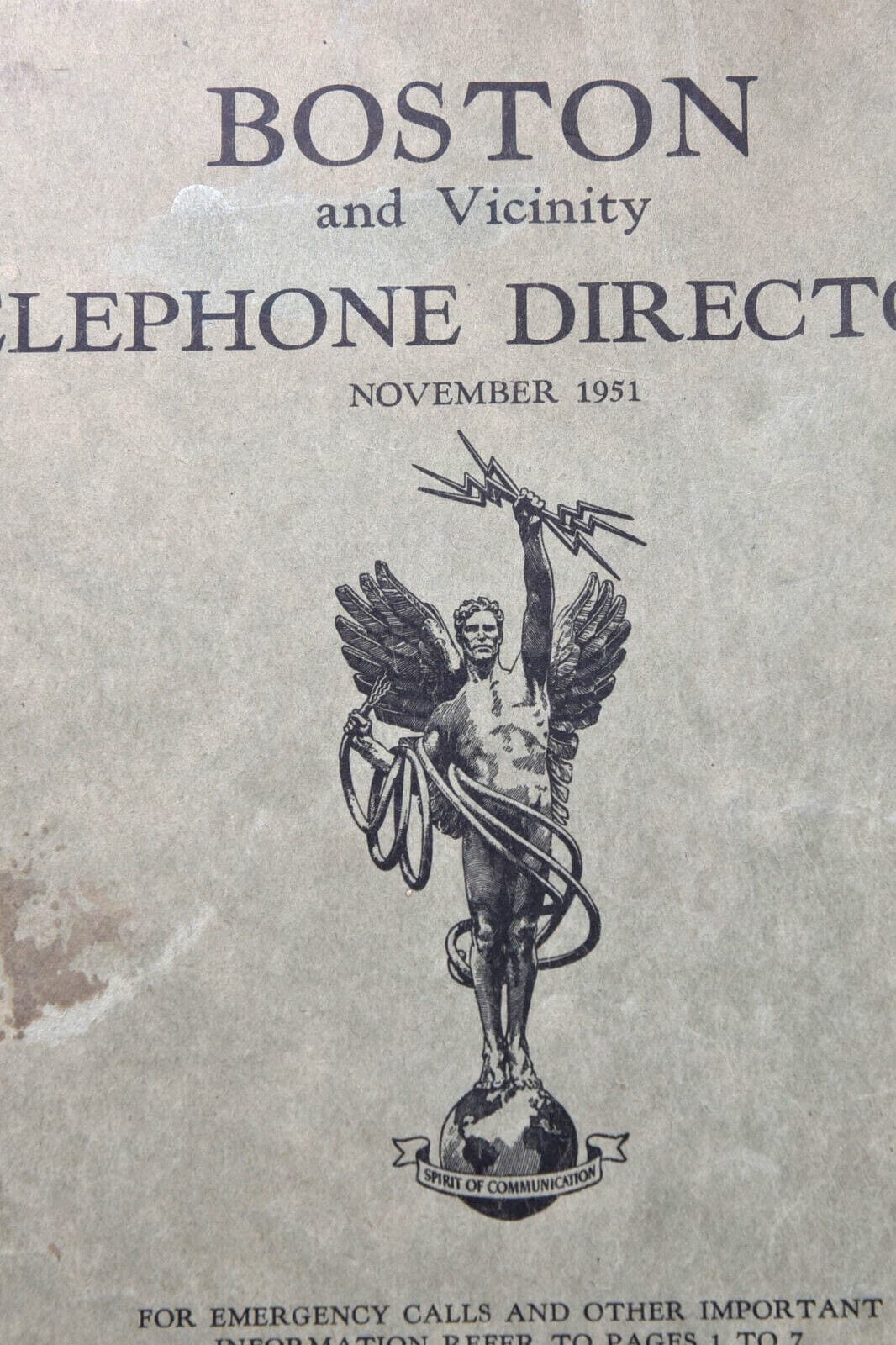 1951 Boston MA Telephone Directory-New England Telephone & Telegraph Co.