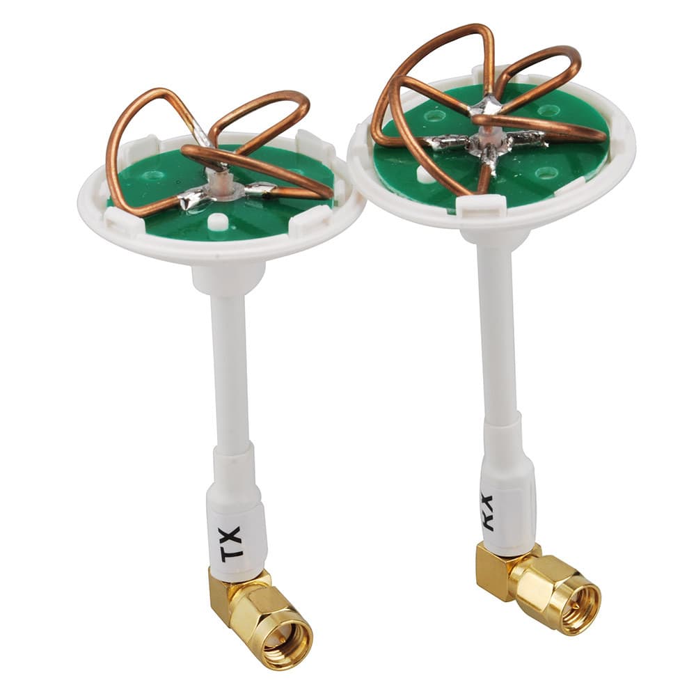 Clover Leaf Omni Circular Polarized 2.4GHz 5.8 GHz Video/Audio Antennas SMA Male