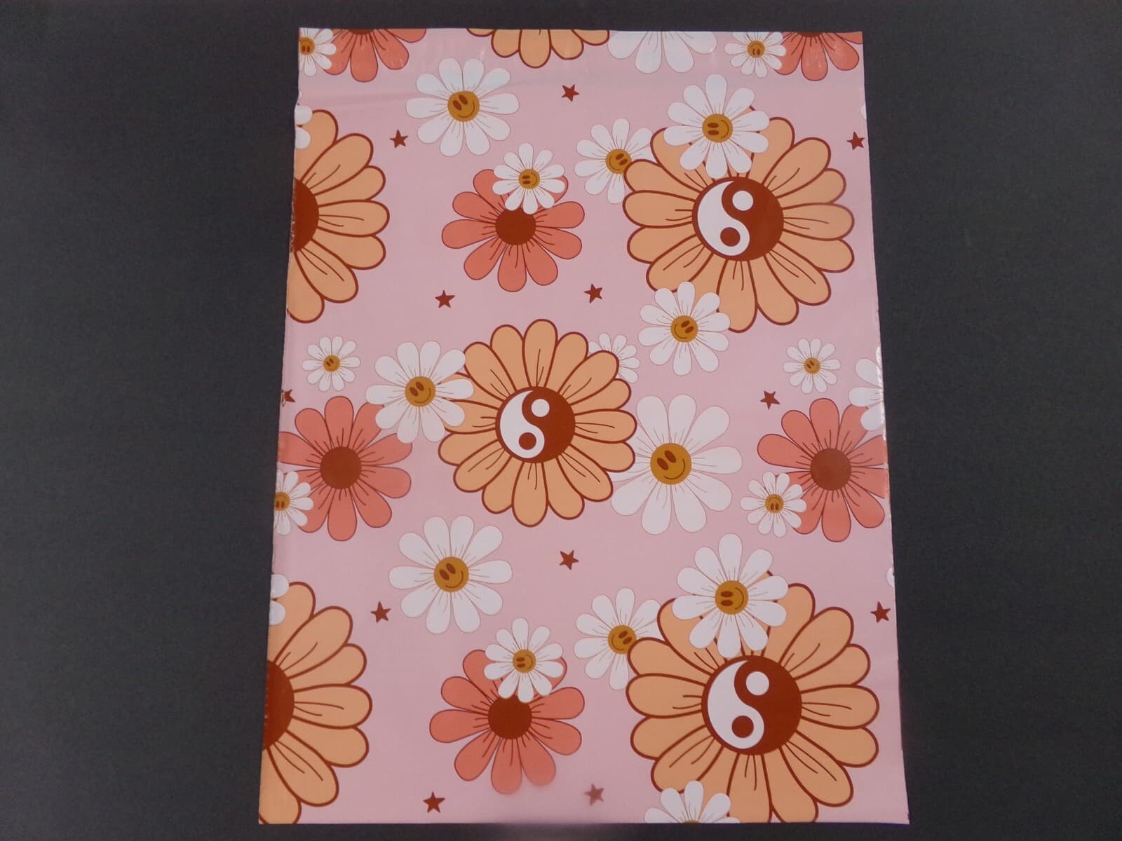 10-100 YIN & YANG FLOWERS 14x17 Poly Mailers Flat Shipping Envelopes Bags