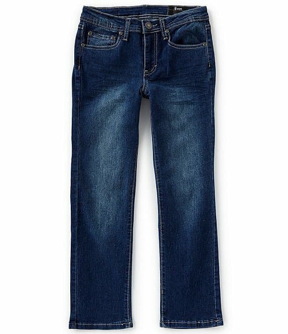 Buffalo David Bitton Boys Size 20 Evan 5-Pocket Denim Slim Jeans Snowcap wash