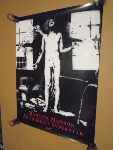 RARE PROMO Marilyn Manson POSTER Antichrist Superstar NINE INCH NAILS Nothing 96