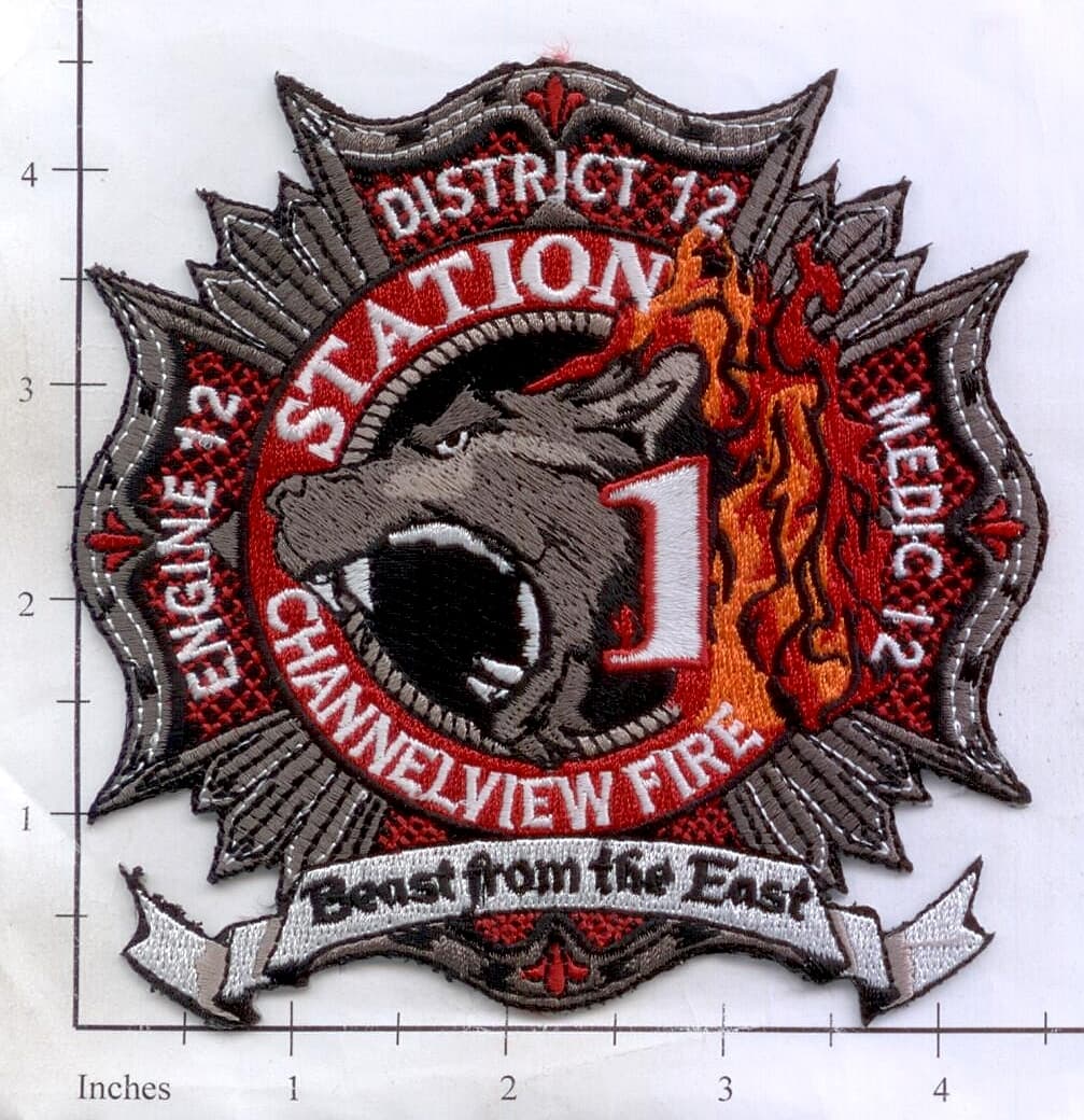 Texas - Channelview Engine 12 Medic 12 District 12 TX Fire Dept Patch