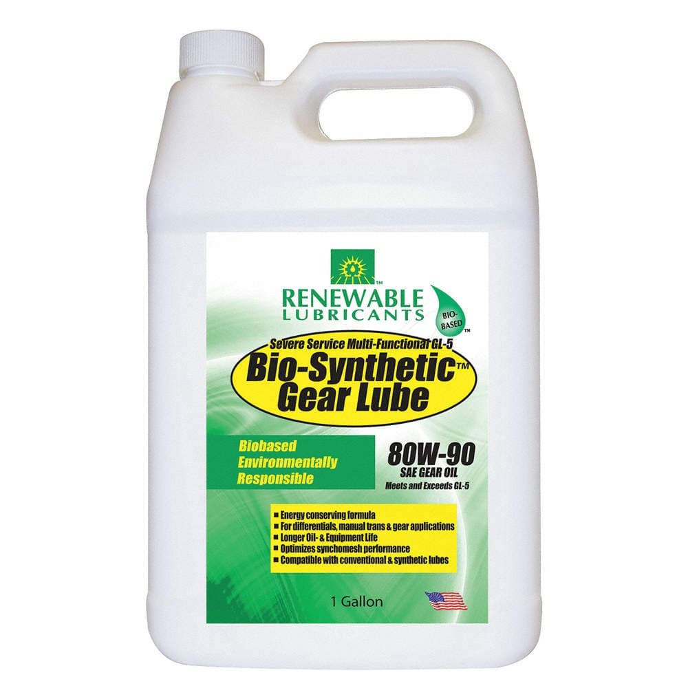 RENEWABLE LUBRICANTS 82133 Gear Oil,Bio-Synthetic,1 Gal.,80W90 4JPT7