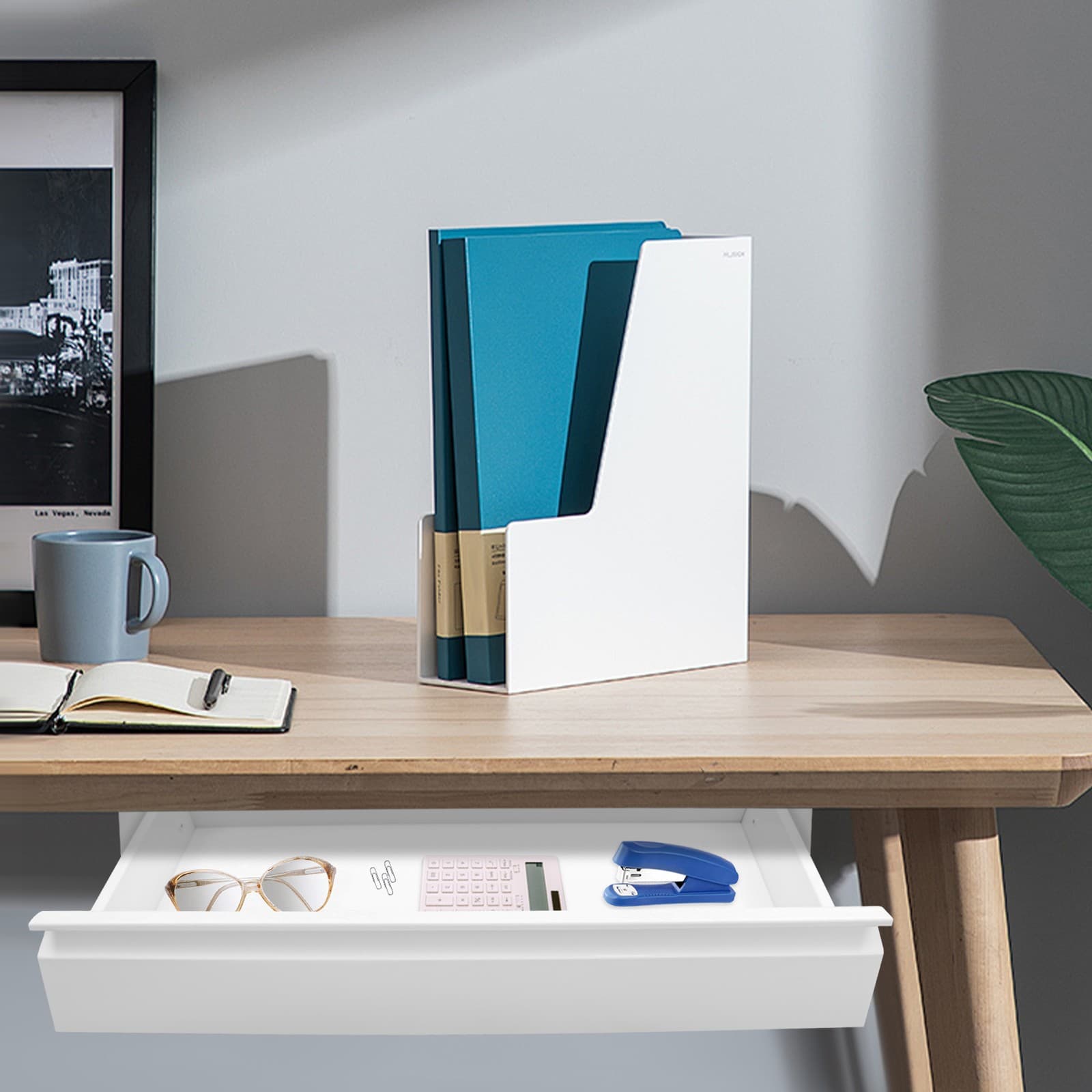 22 inch Sliding Pull-out Drawer, Storage Organizer Under Desk Mounted Iron