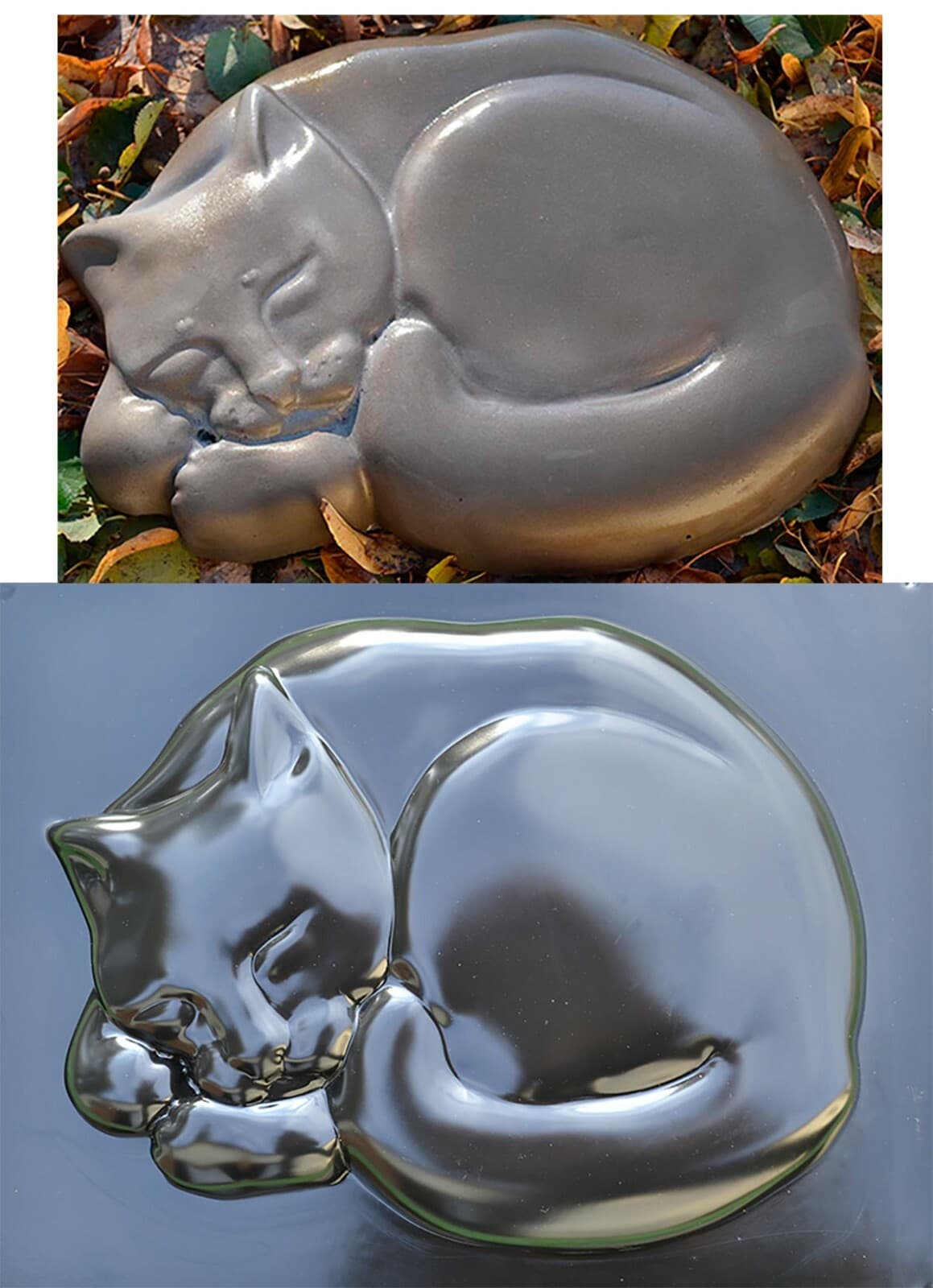 Concrete Mold Cat Garden Path Stepping Stone Concrete Plaster ABC Mold S03