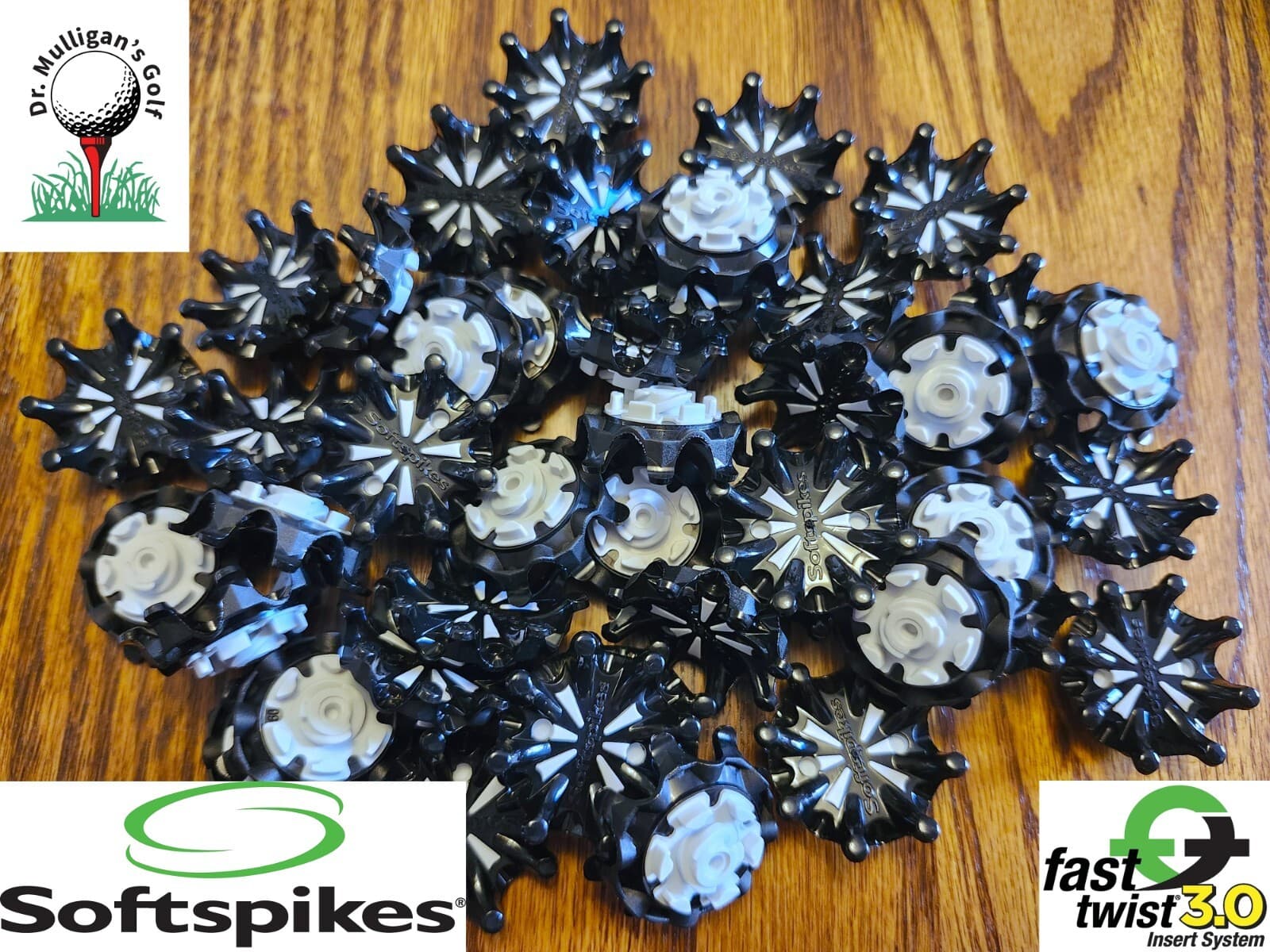 48 BLACK Pulsar Fast Twist 3.0 SoftSpikes Spikes Cleats BEST BULK PRICE ON EBAY